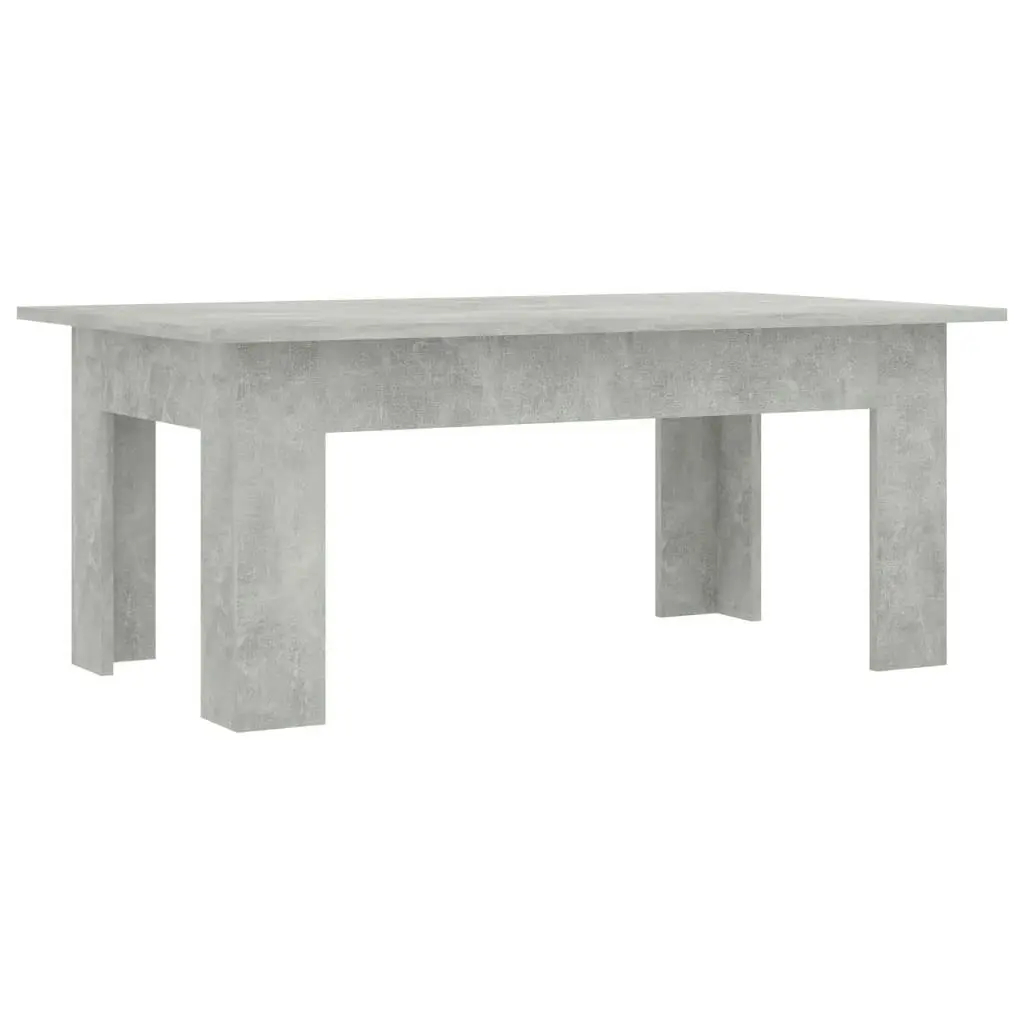 Coffee Table Concrete Grey 100x60x42 cm Engineered Wood 801183