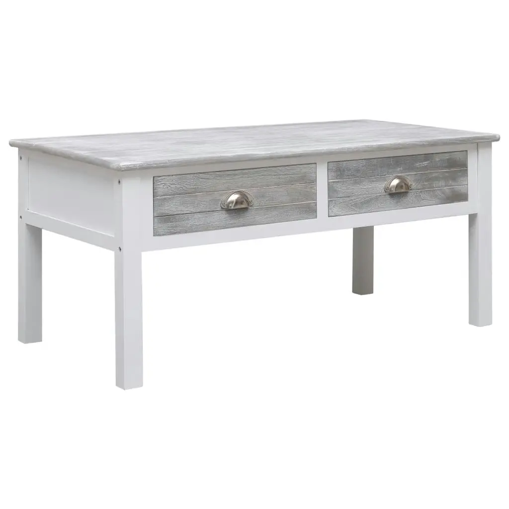 Coffee Table Grey 100x50x45 cm Wood 284133