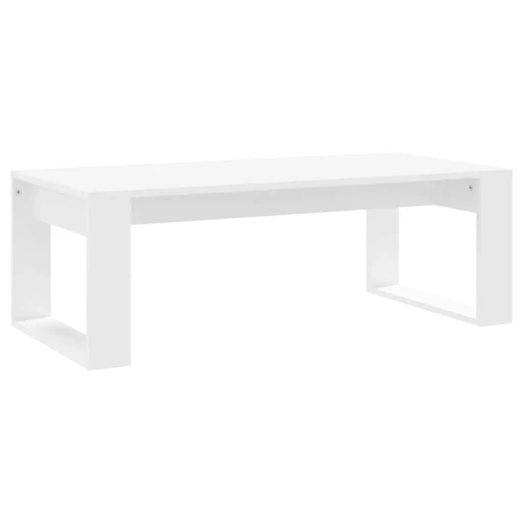 Coffee Table White 102x50x35 cm Engineered Wood 823358