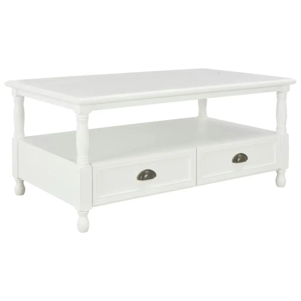 Coffee Table White 100x55x45 cm Wood 249899