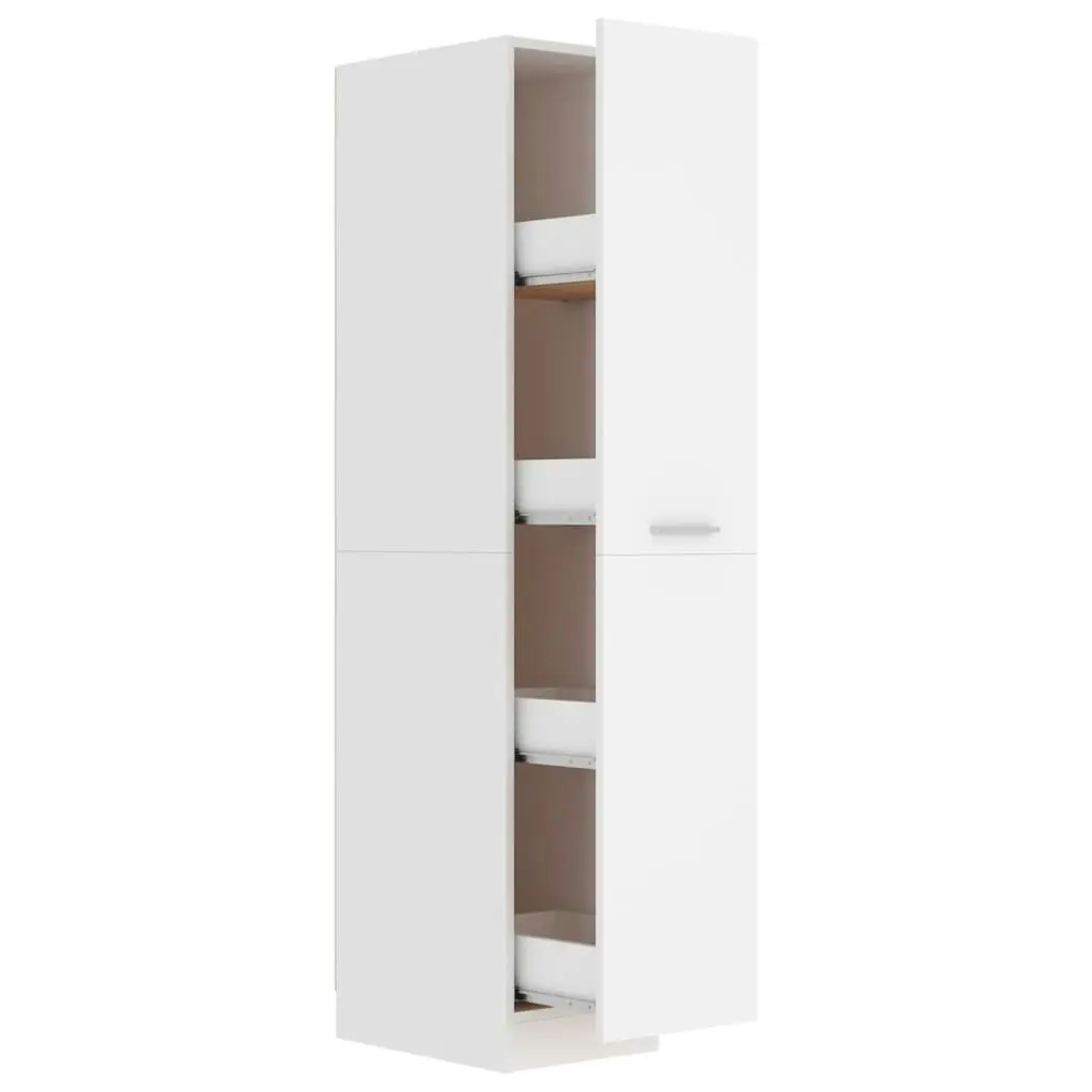 Apothecary Cabinet White 30x42.5x150 cm Engineered Wood 804220