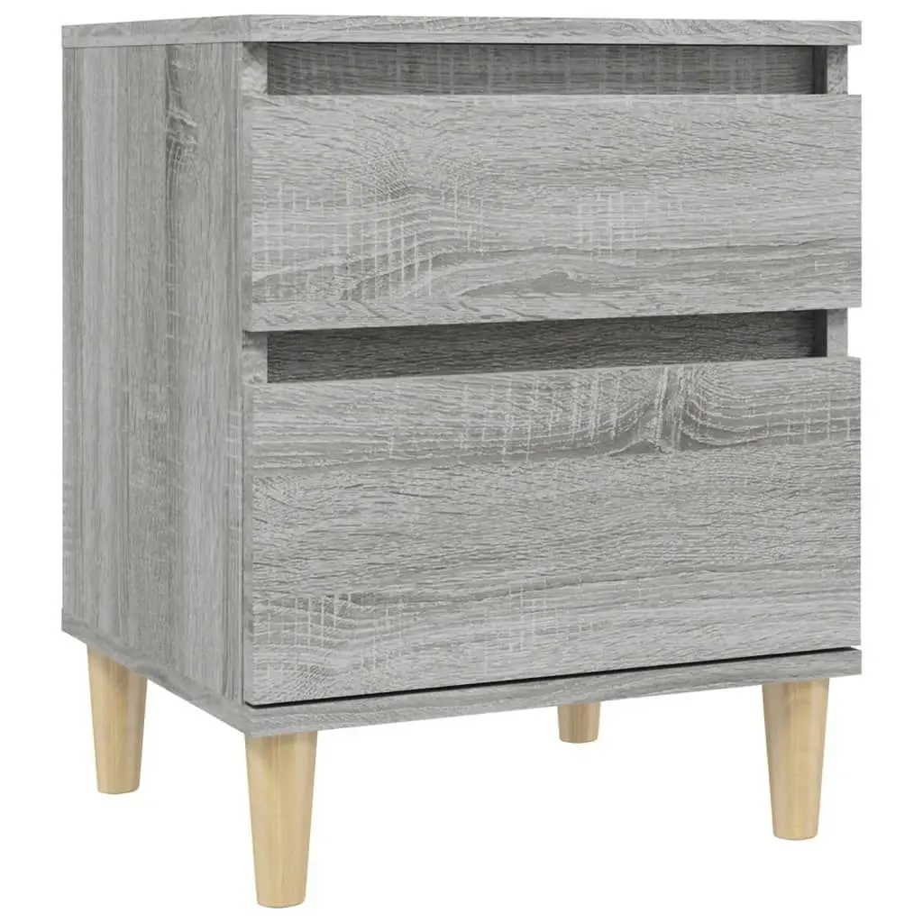 Bedside Cabinet Grey Sonoma 40x35x50 cm 821838