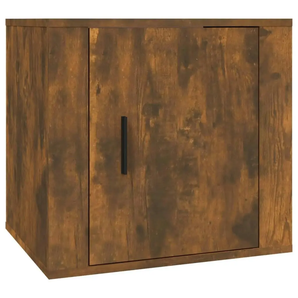 Bedside Cabinet Smoked Oak 50x39x47 cm 816698