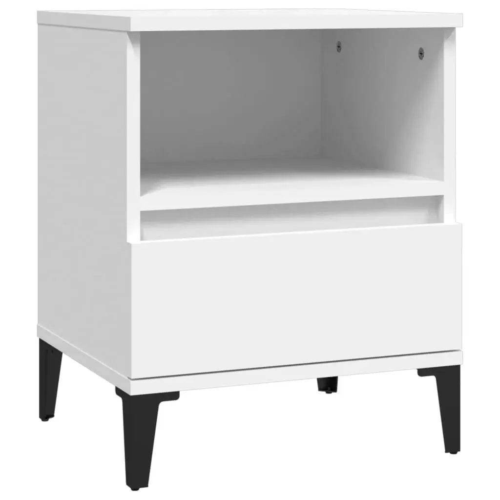 Bedside Cabinet White 40x35x50 cm 821810