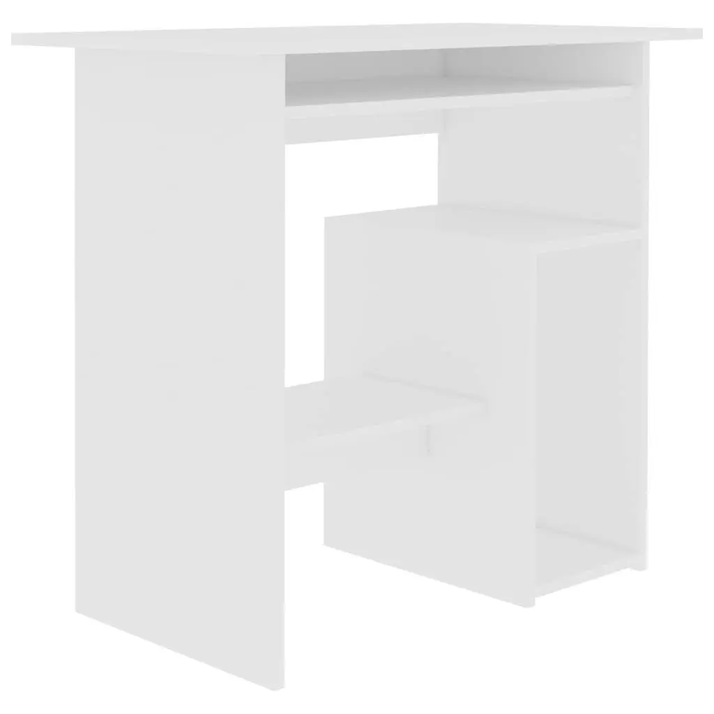 Desk White 80x45x74 cm Engineered Wood 801364