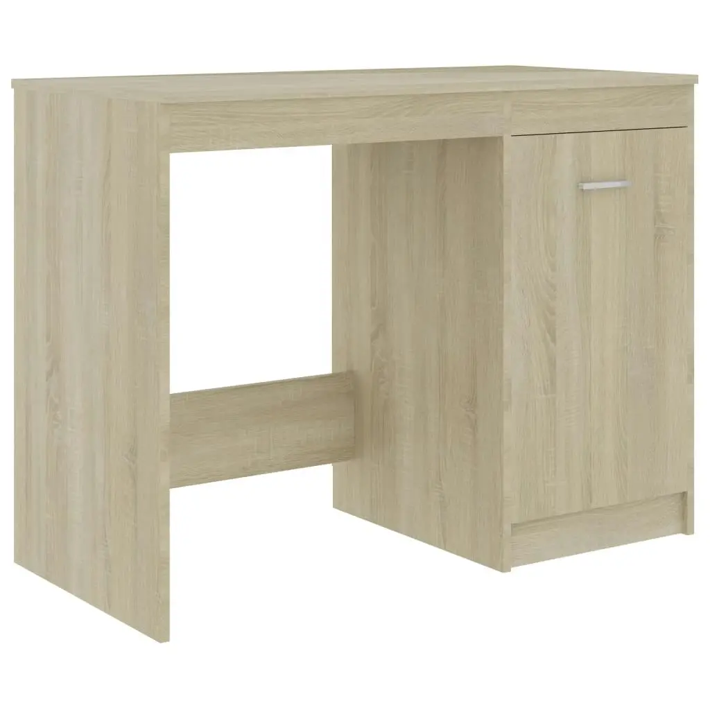 Desk Sonoma Oak 100x50x76 cm Engineered Wood 801799