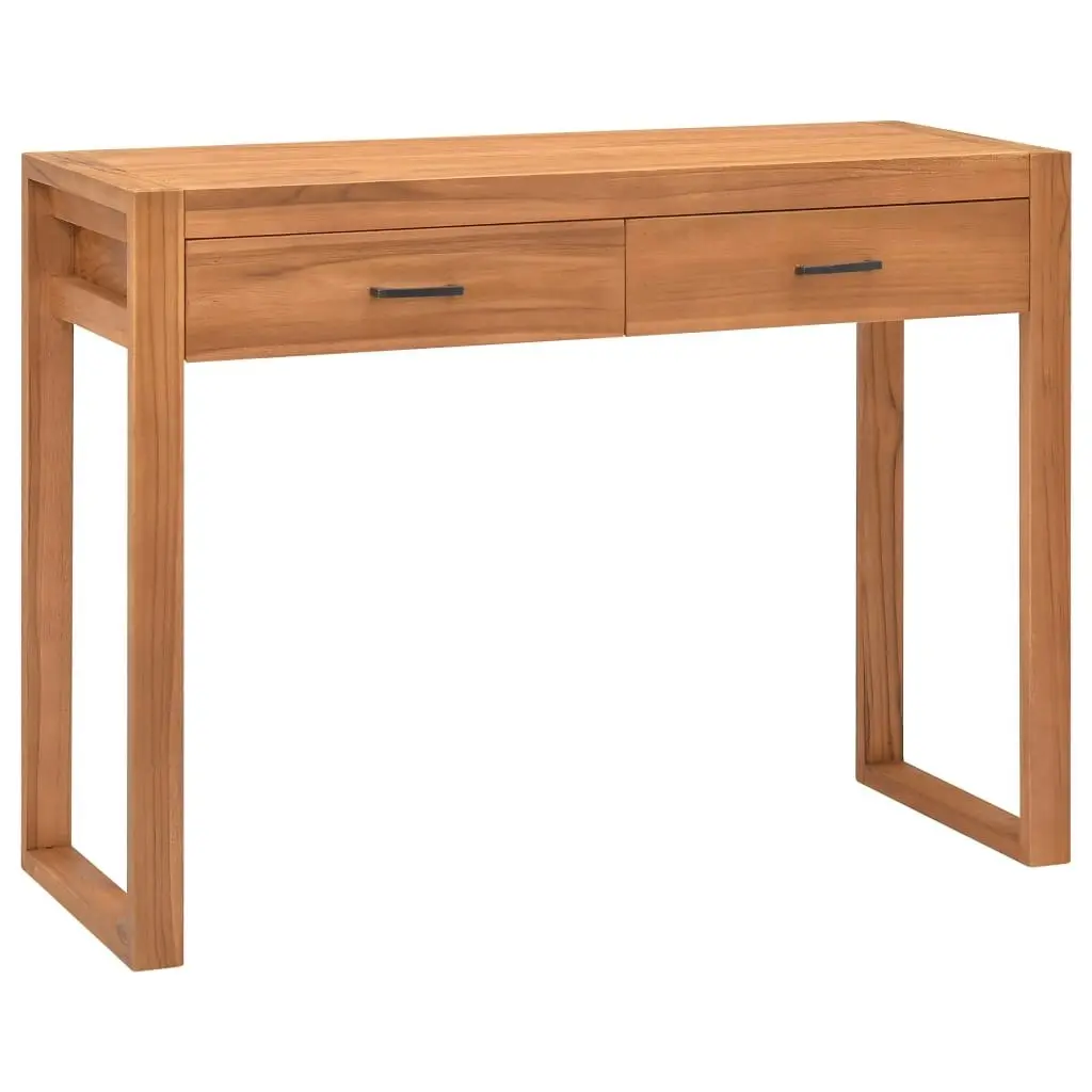 Desk with 2 Drawers 100x40x75 cm Teak Wood 325270