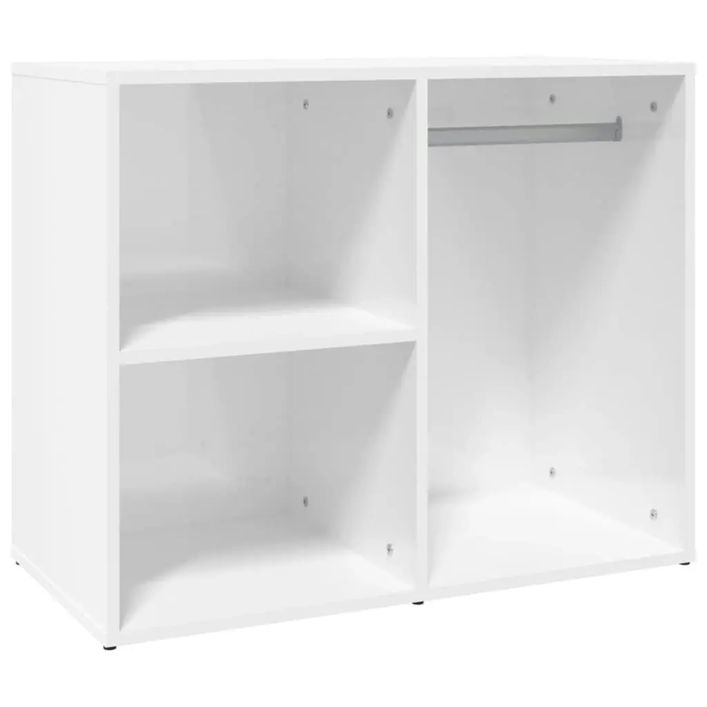 Dressing Cabinet High Gloss White 80x40x65 cm Engineered Wood 808852