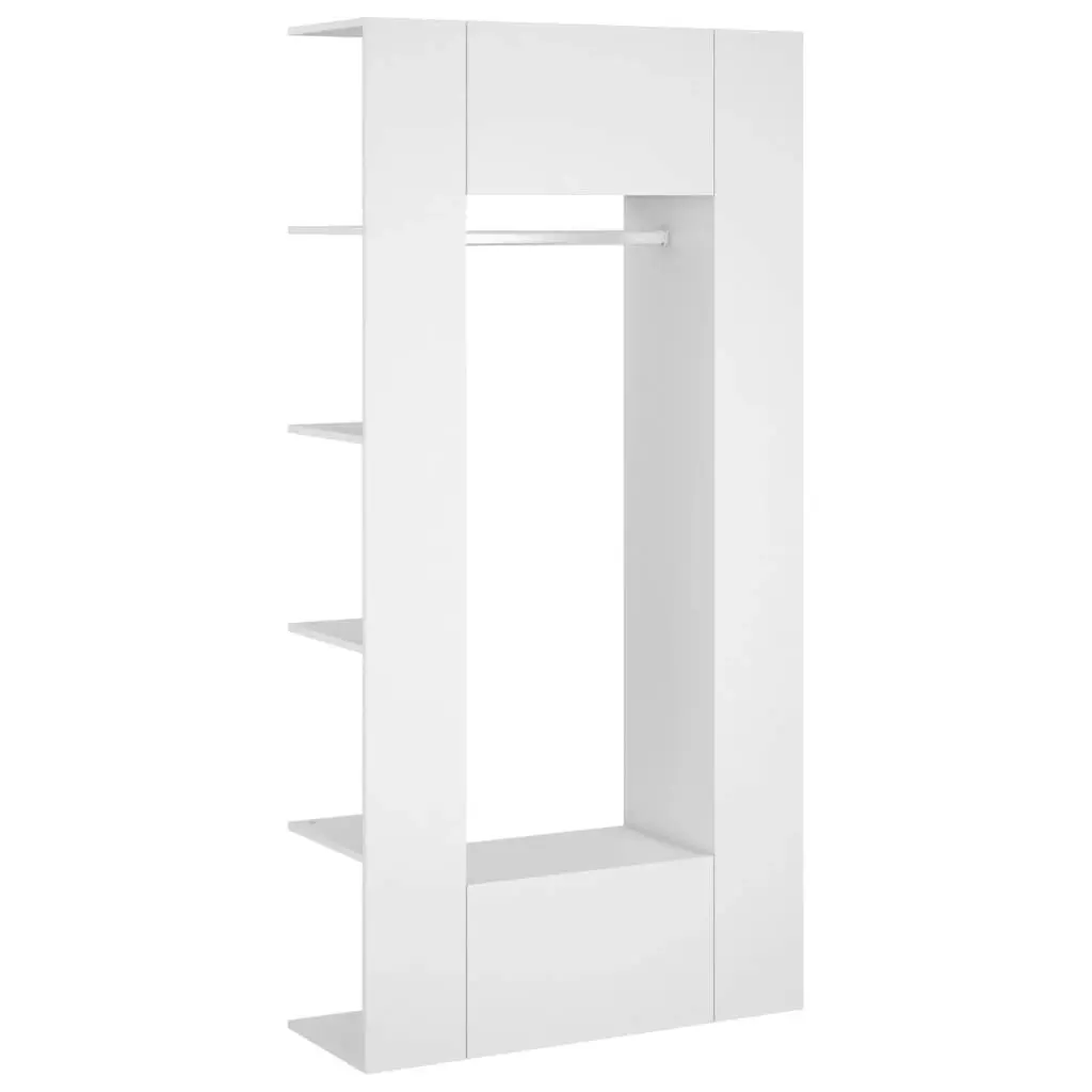 Hallway Cabinets 2 pcs White Engineered Wood 3082035