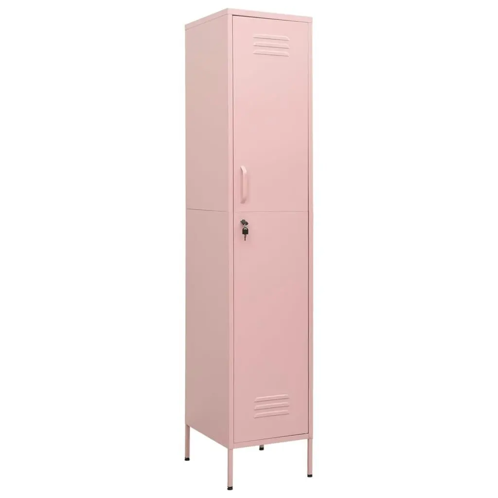 Locker Cabinet Pink 35x46x180 cm Steel 336256