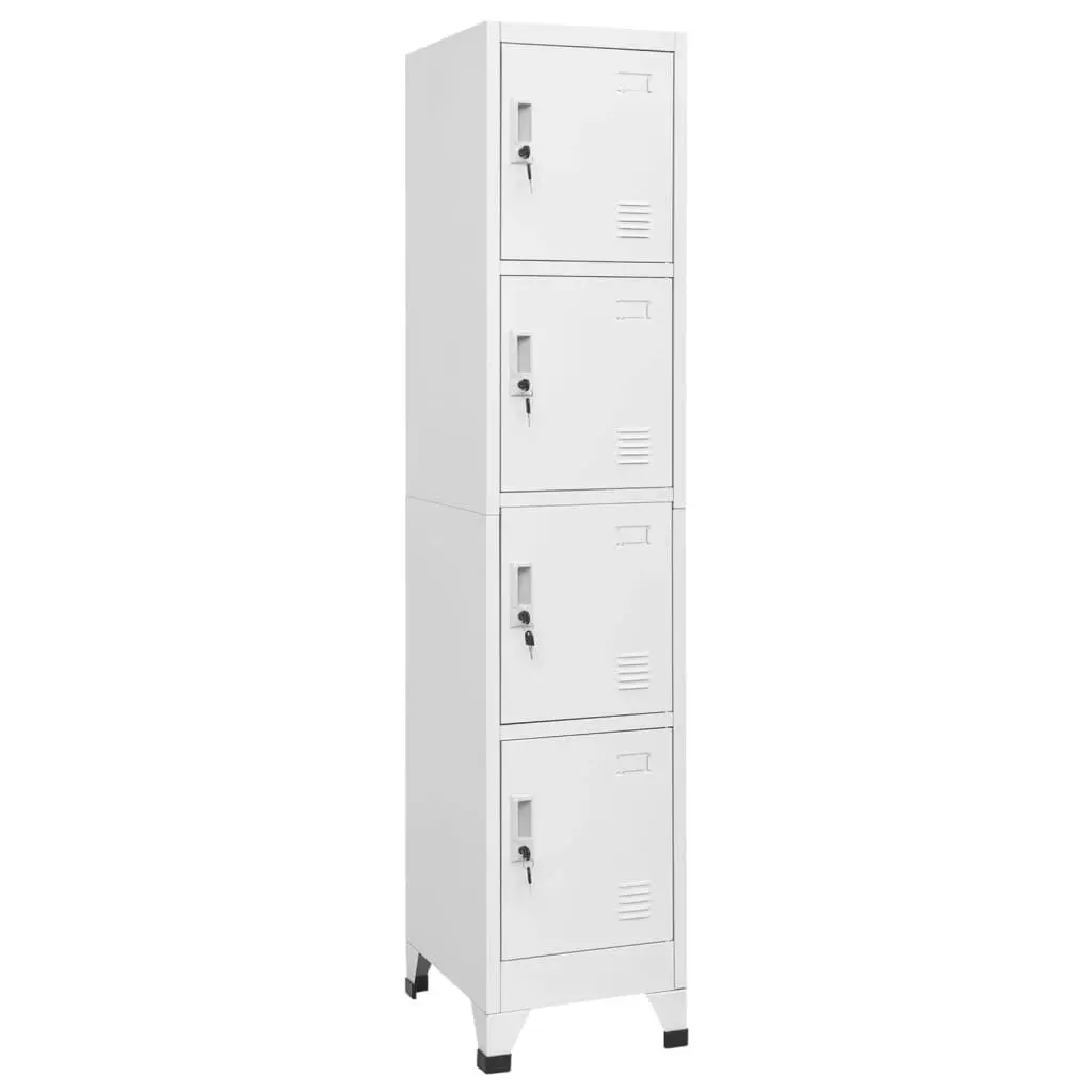 Locker Cabinet with 4 Compartments 38x45x180 cm 244475