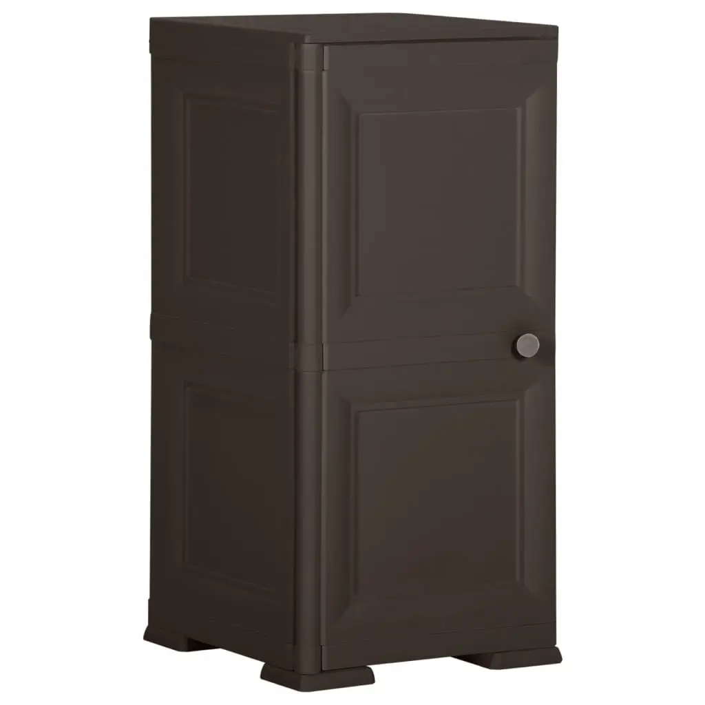 Plastic Cabinet 40x43x85.5 cm Wood Design Brown 340610