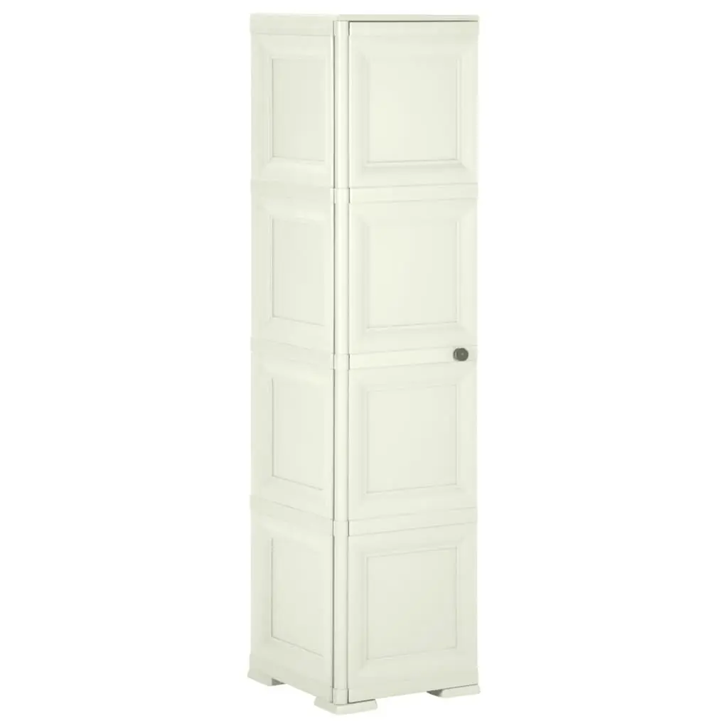 Plastic Cabinet 40x43x164 cm Wood Design Vanilla Ice 340599