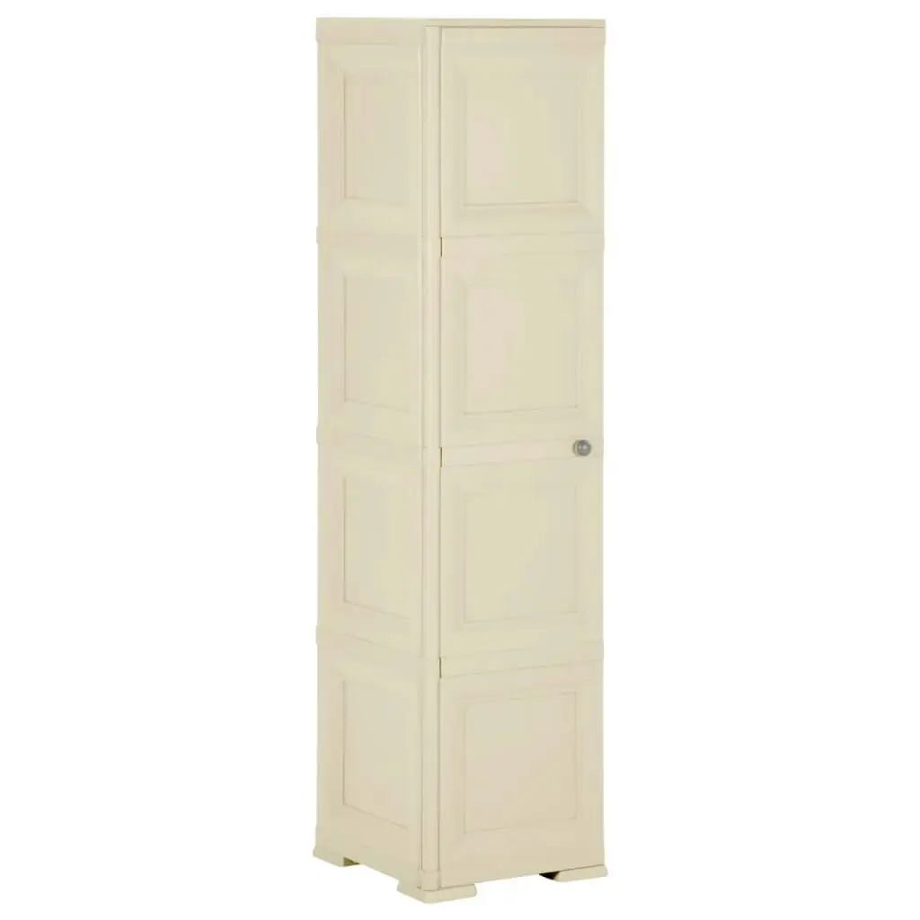 Plastic Cabinet 40x43x164 cm Wood Design Angora White 340600