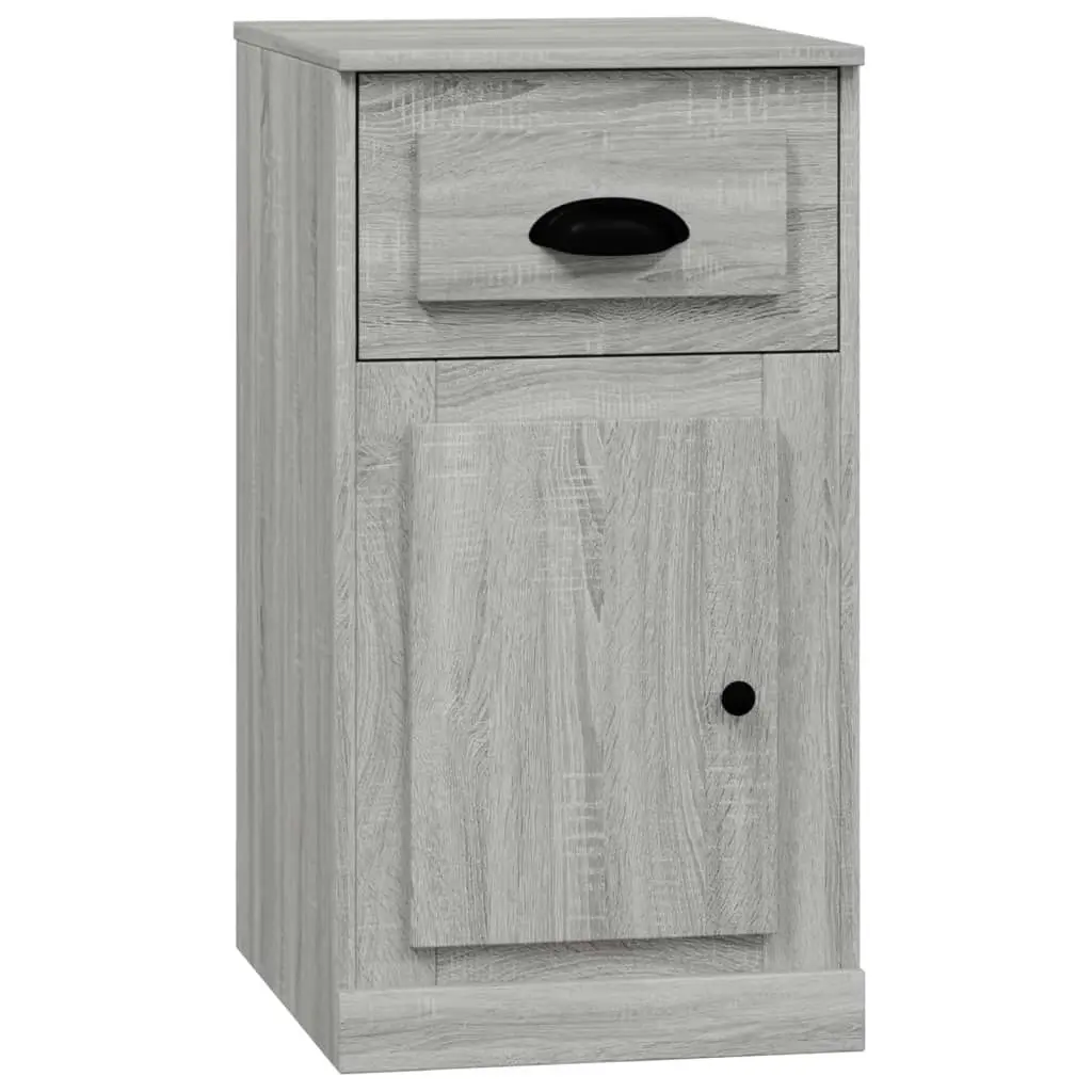 Side Cabinet with Drawer Grey Sonoma 40x50x75 cm Engineered Wood 816486