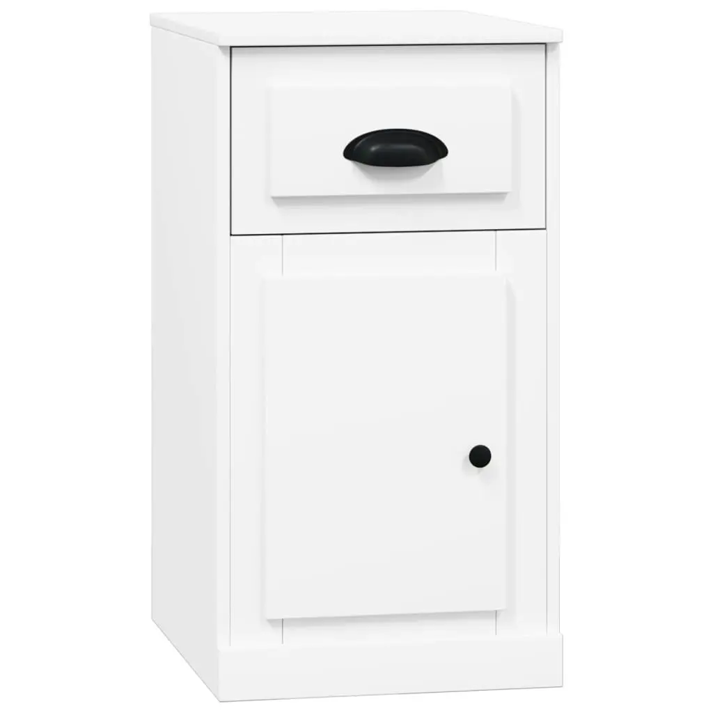 Side Cabinet with Drawer White 40x50x75 cm Engineered Wood 816480