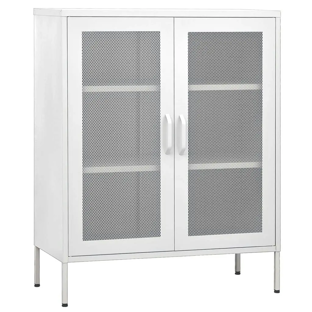 Storage Cabinet White 80x35x101.5 cm Steel 336179