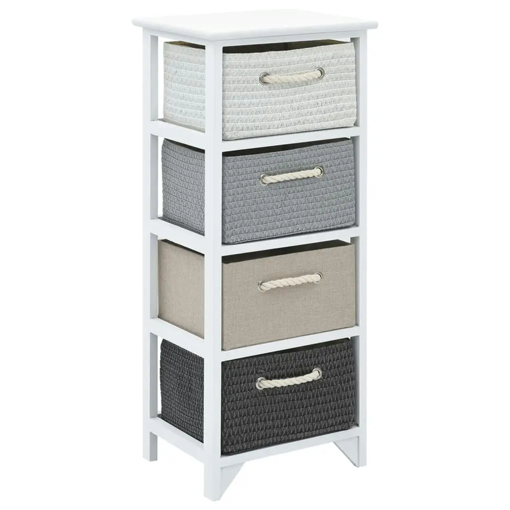 Storage Cabinet 4 Drawers Wood 242890