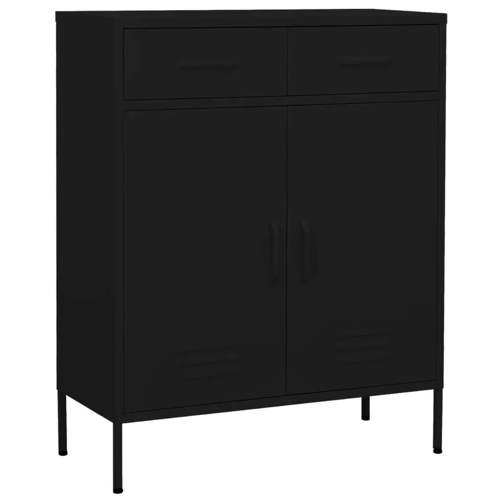 Storage Cabinet Black 80x35x101.5 cm Steel 336160