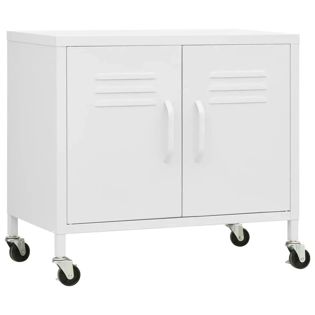 Storage Cabinet White 60x35x56 cm Steel 336269