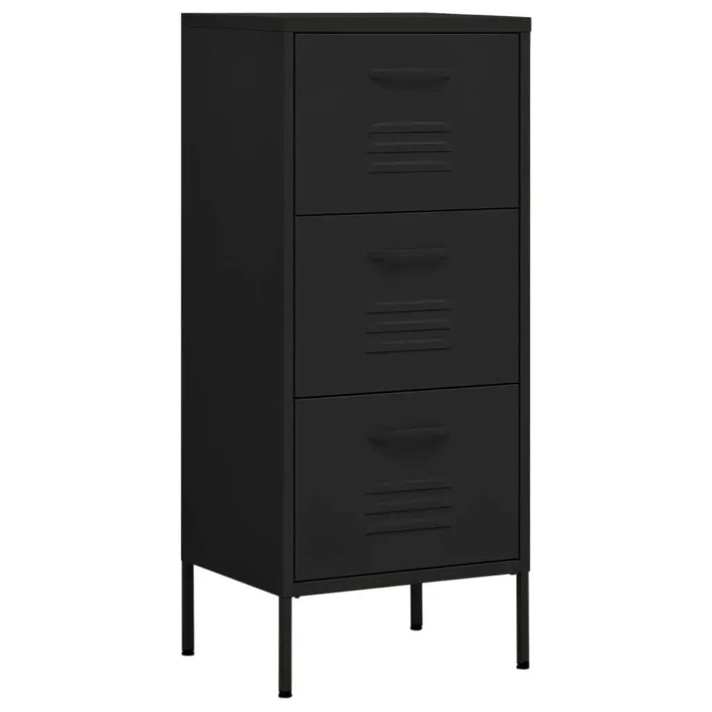 Storage Cabinet Black 42.5x35x101.5 cm Steel 336187