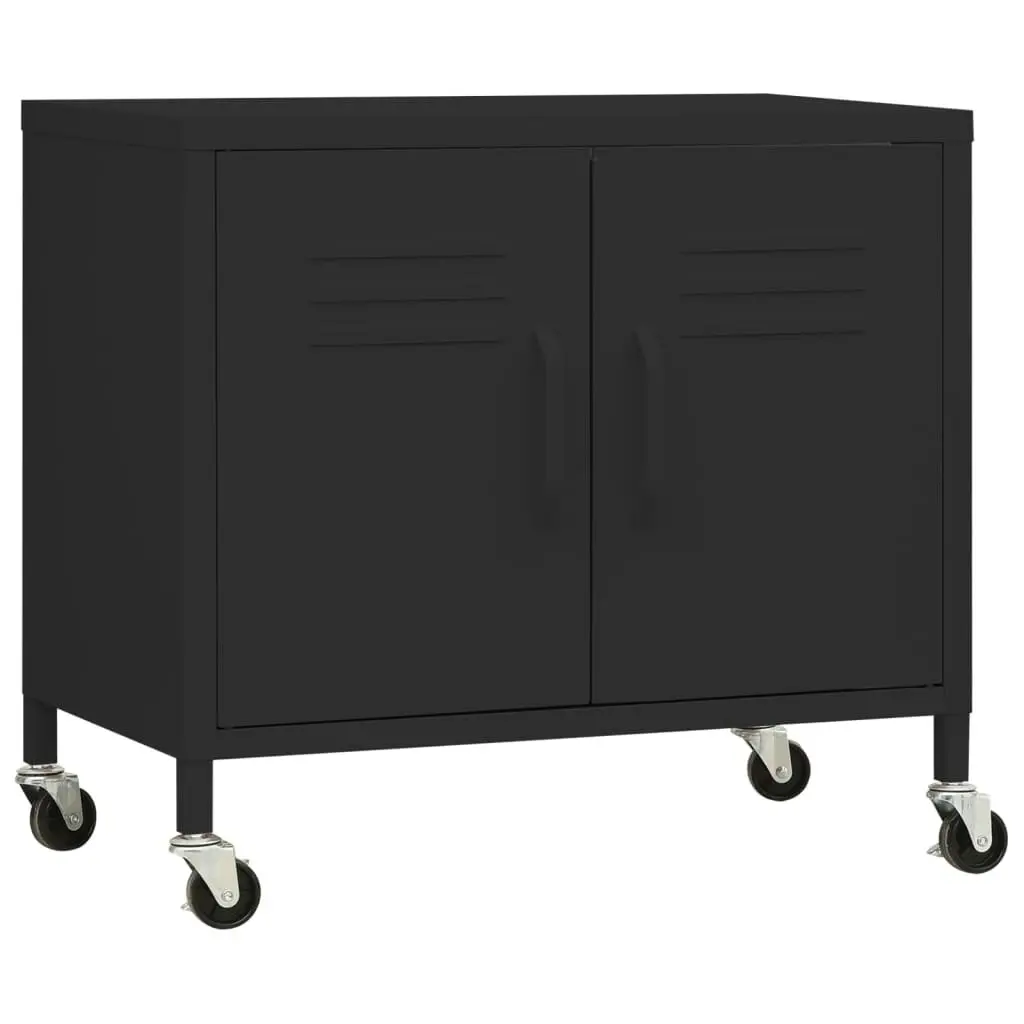 Storage Cabinet Black 60x35x56 cm Steel 336268