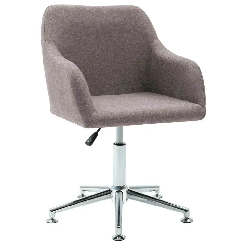 Swivel Office Chair Taupe Fabric 278514