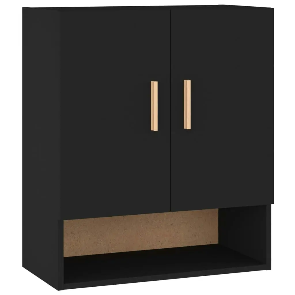 Wall Cabinet Black 60x31x70 cm Engineered Wood 812871