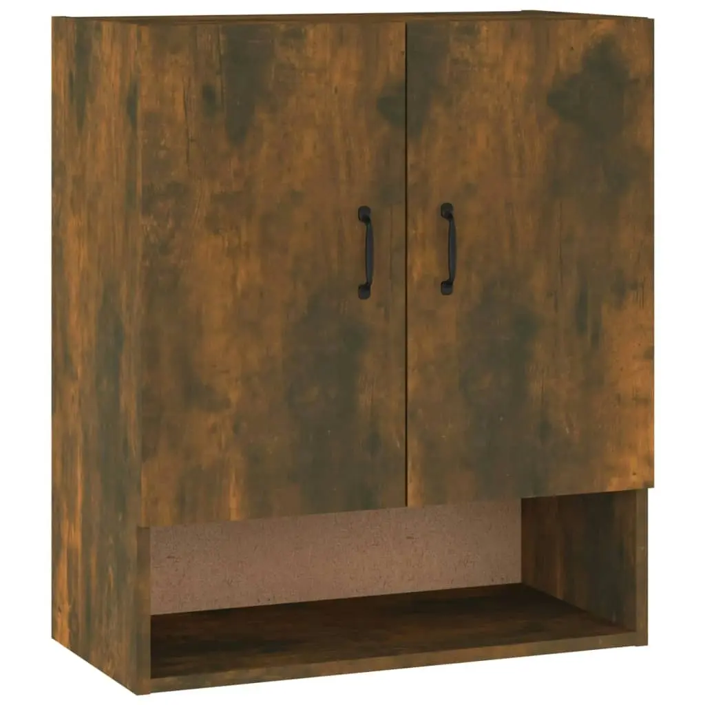 Wall Cabinet Smoked Oak 60x31x70 cm Engineered Wood 817588