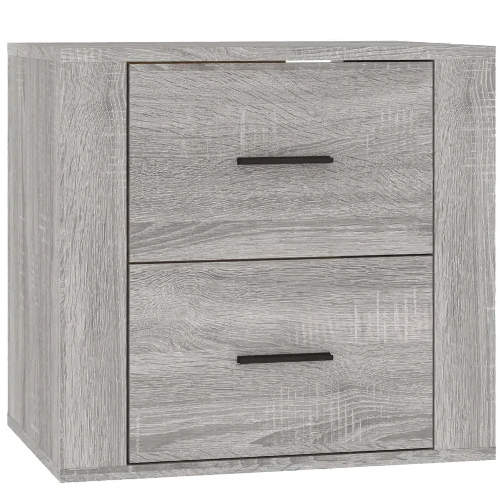 Wall-mounted Bedside Cabinet Grey Sonoma 50x36x47 cm 816862