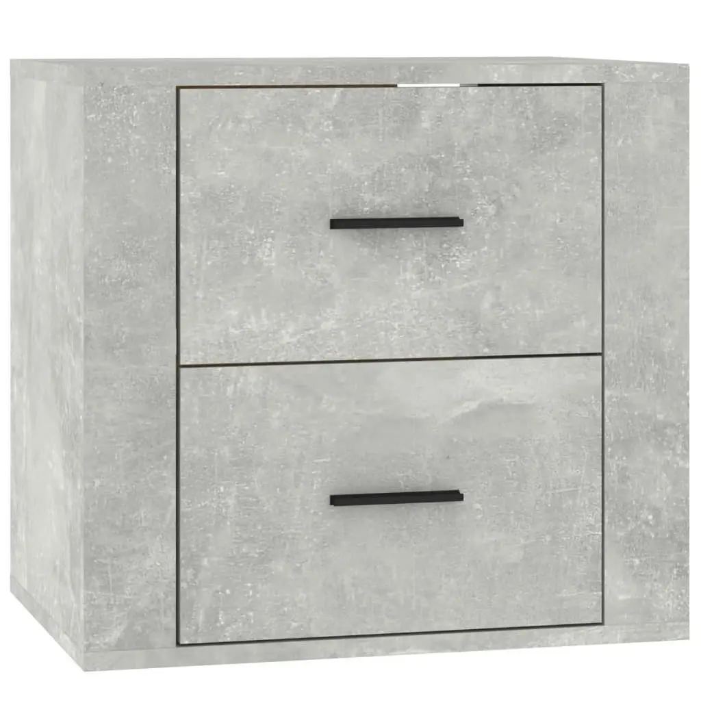 Wall-mounted Bedside Cabinet Concrete Grey 50x36x47 cm 816860