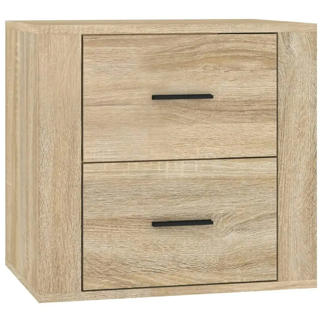 Wall-mounted Bedside Cabinet Sonoma Oak 50x36x47 cm 816859