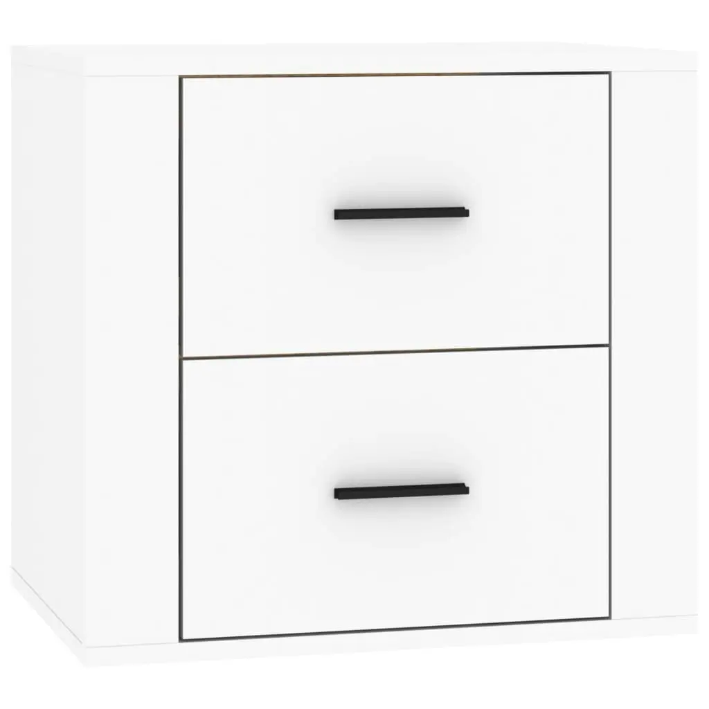 Wall-mounted Bedside Cabinet White 50x36x47 cm 816856