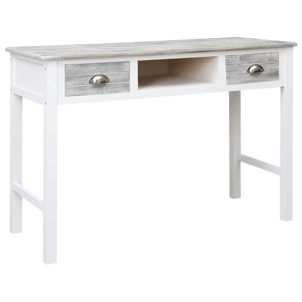 Writing Desk Grey 110x45x76 cm Wood 284153