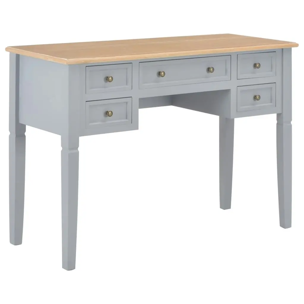 Writing Desk Grey 109.5x45x77.5 cm Wood 280070