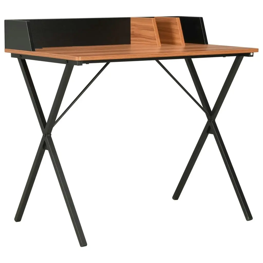 Desk Black and Brown 80x50x84 cm 20274