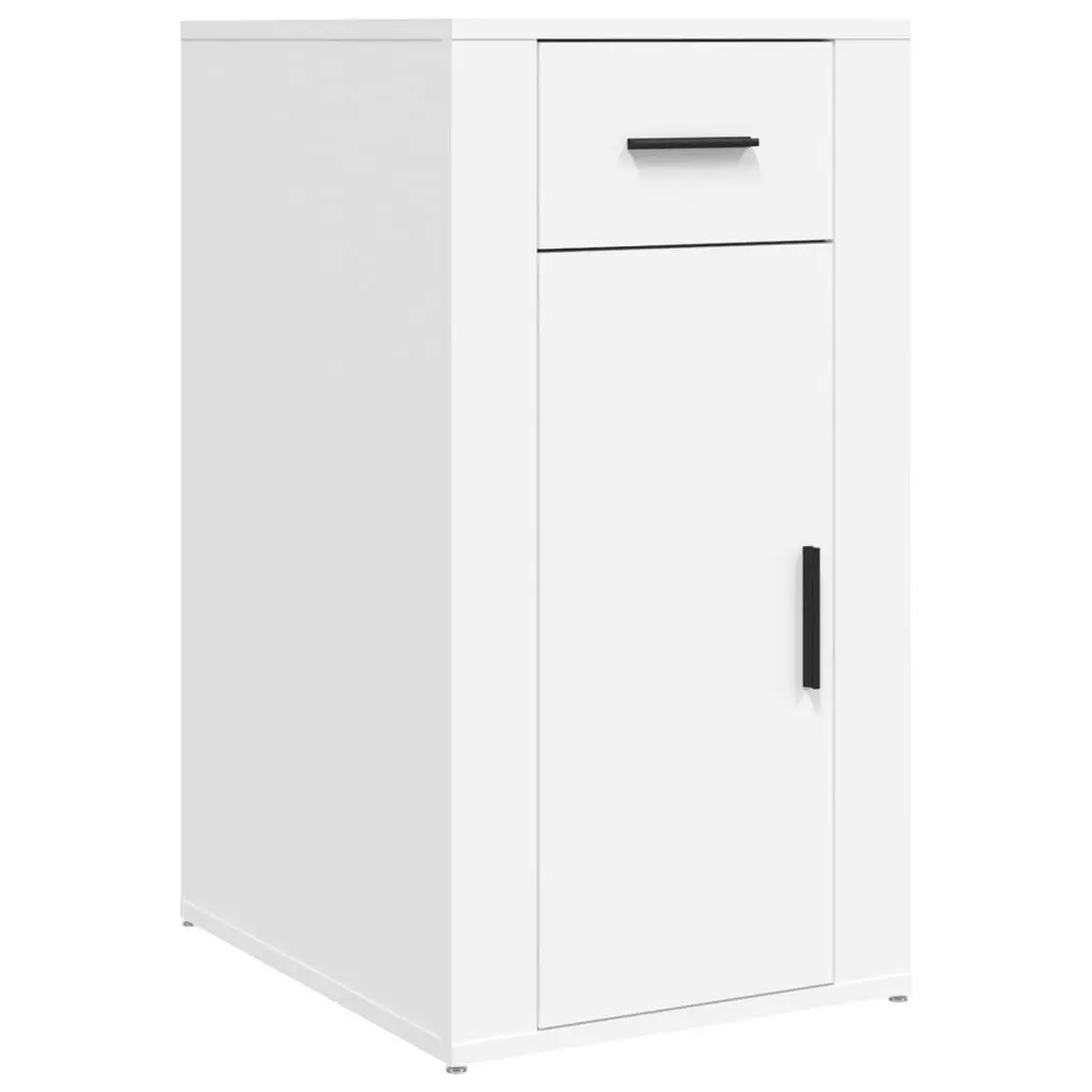 Desk Cabinet White 40x49x75 cm Engineered Wood 816792