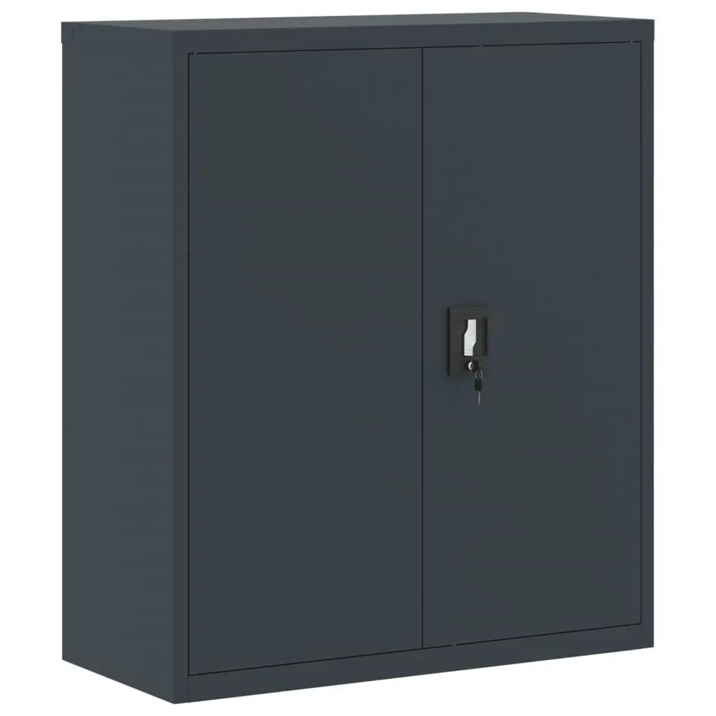 File Cabinet Anthracite 90x40x105 cm Steel 339739