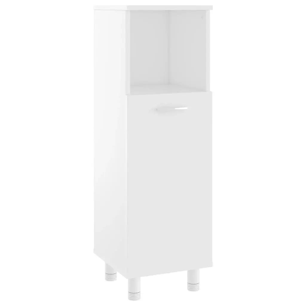 Bathroom Cabinet White 30x30x95 cm Engineered Wood 802615