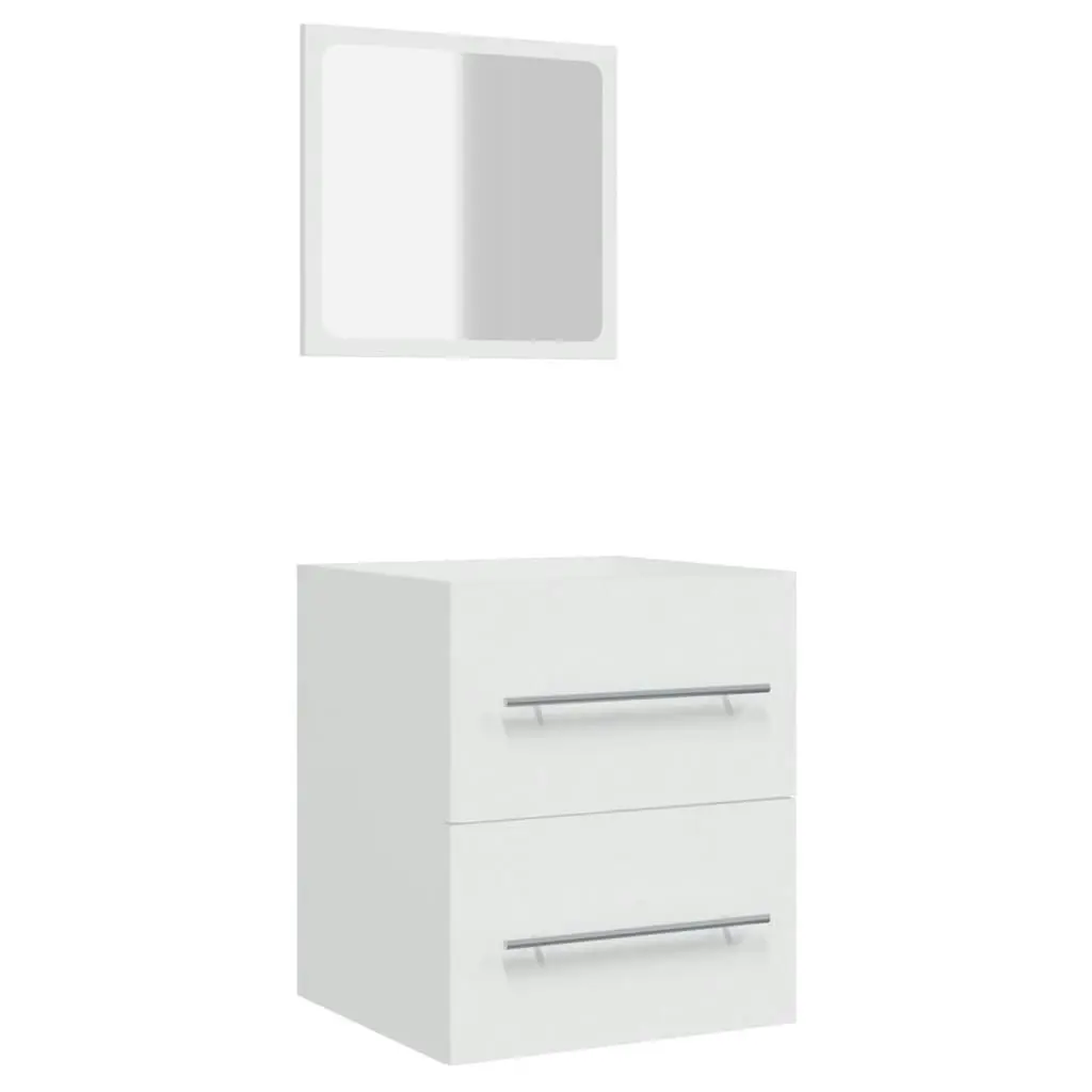 Bathroom Cabinet with Mirror White 41x38.5x48 cm 804818