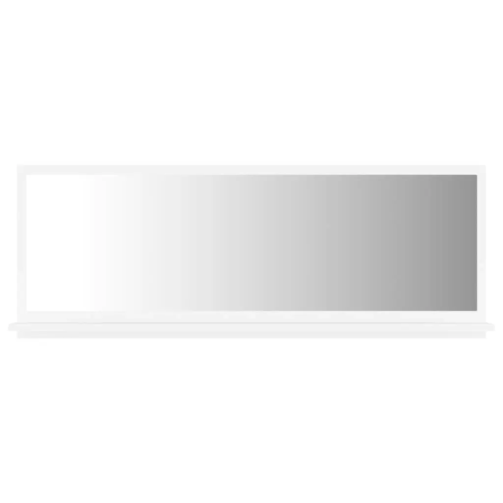 Bathroom Mirror White 100x10.5x37 cm Engineered Wood 804589