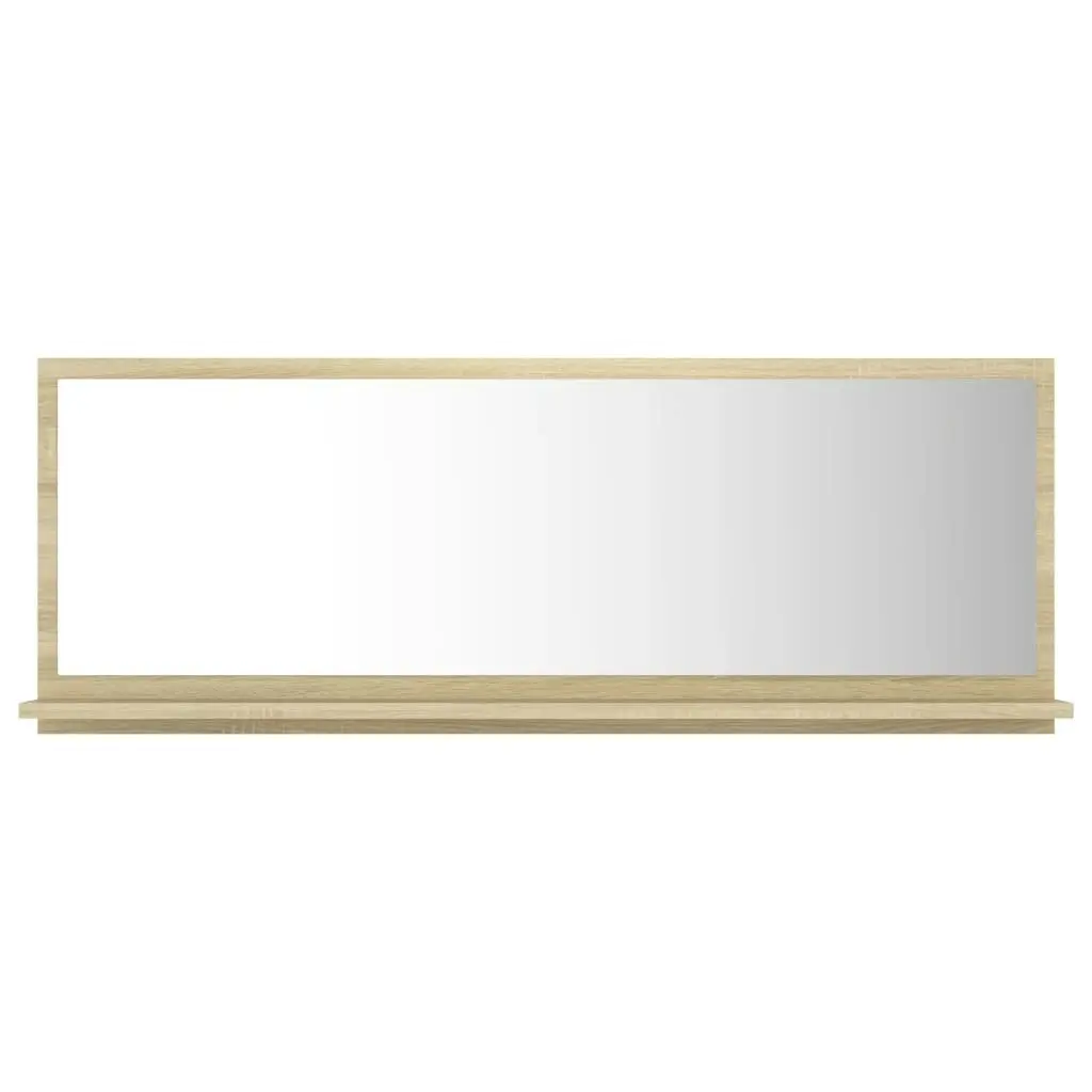 Bathroom Mirror Sonoma Oak 100x10.5x37 cm Engineered Wood 804592