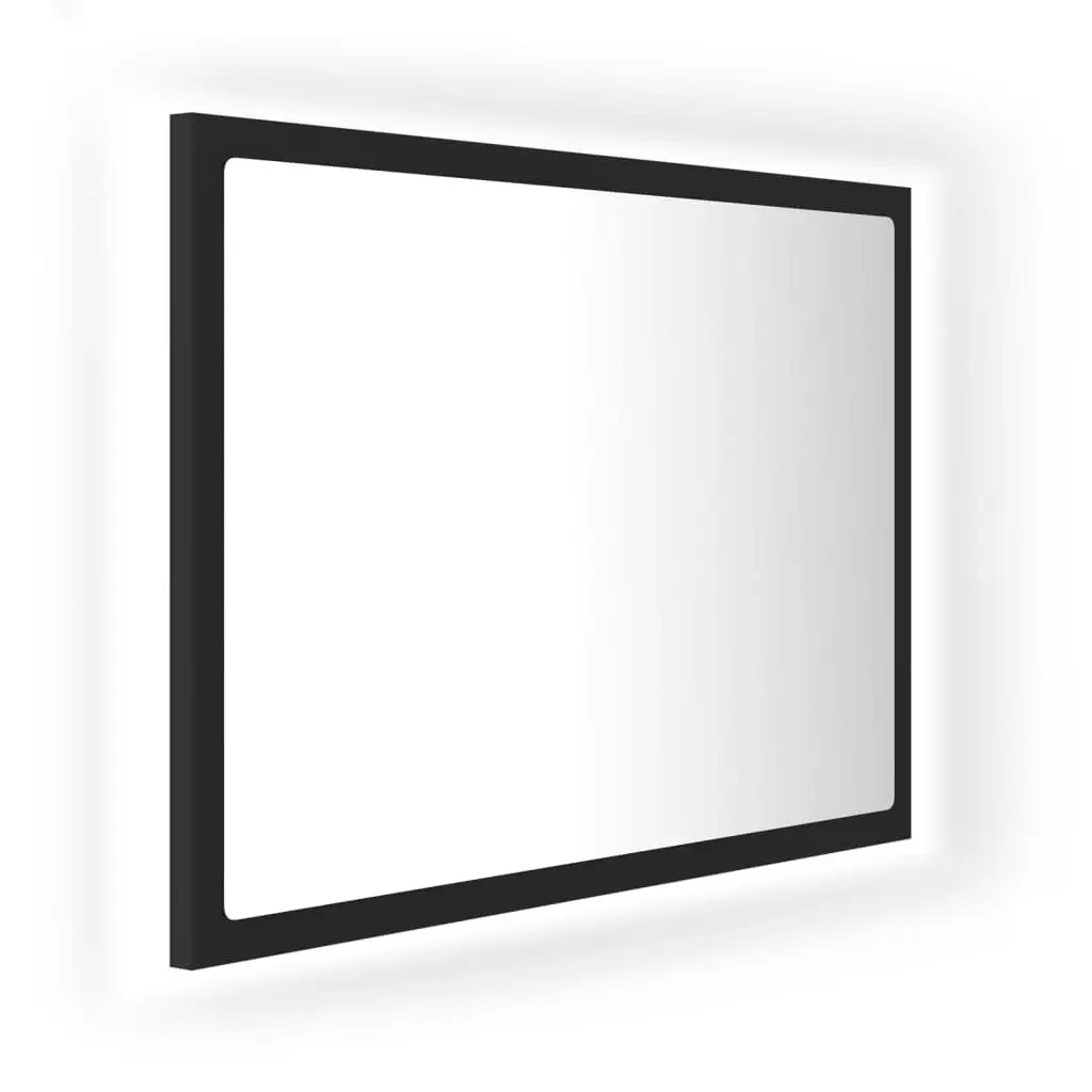 LED Bathroom Mirror Grey 60x8.5x37 cm Acrylic 804918