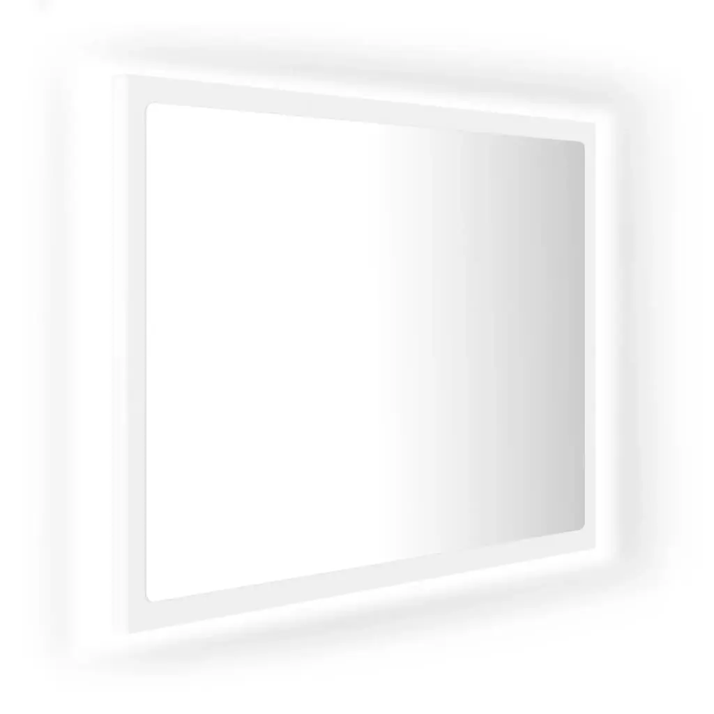 LED Bathroom Mirror White 60x8.5x37 cm Acrylic 804916