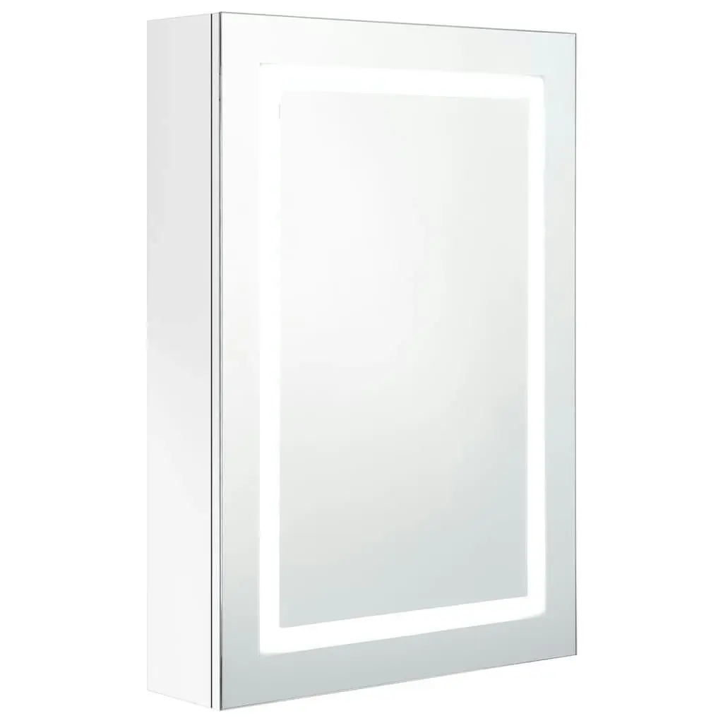 LED Bathroom Mirror Cabinet Shining White 50x13x70 cm 326494