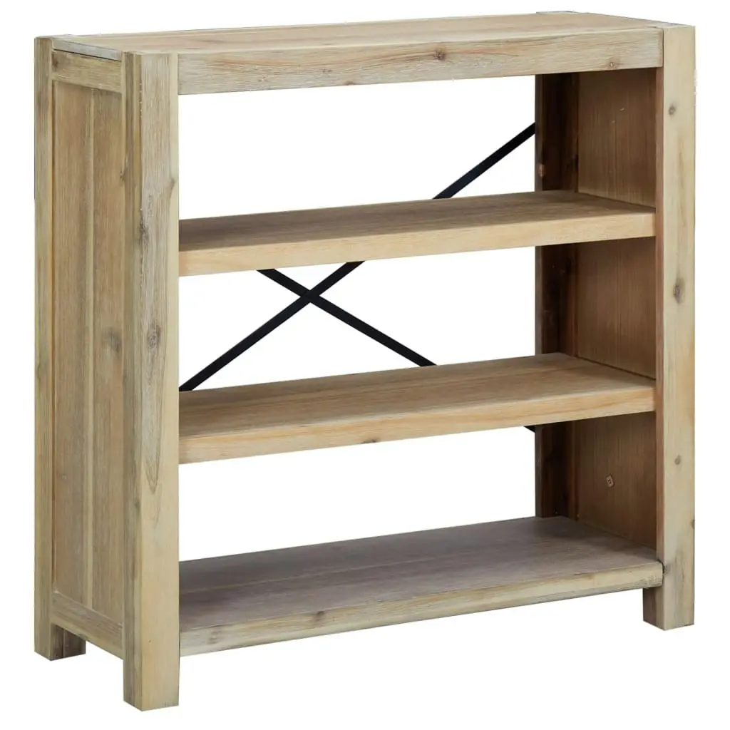 3-Tier Bookcase 80x30x80 cm Solid Wood Acacia 345086