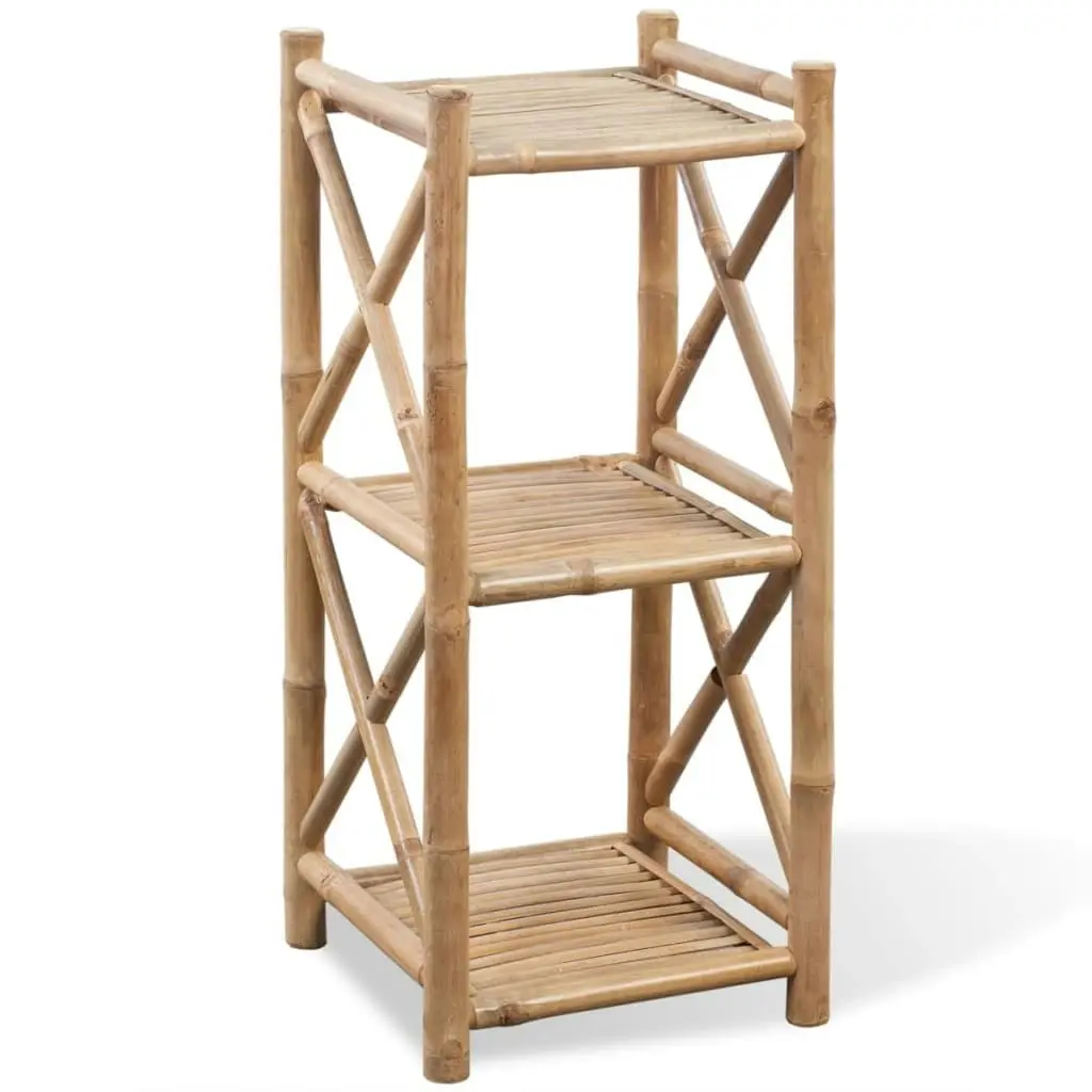 3-Tier Square Bamboo Shelf 242491