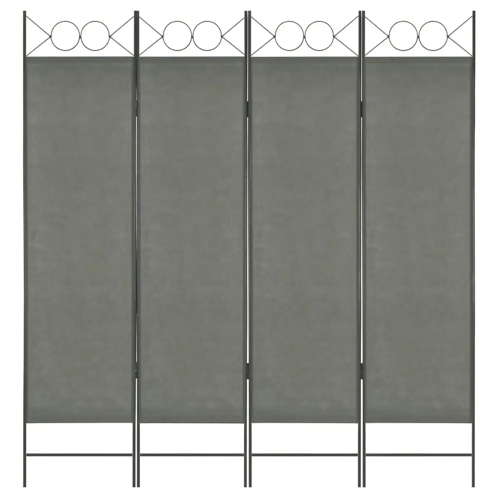 4-Panel Room Divider Anthracite 160x180 cm 280237