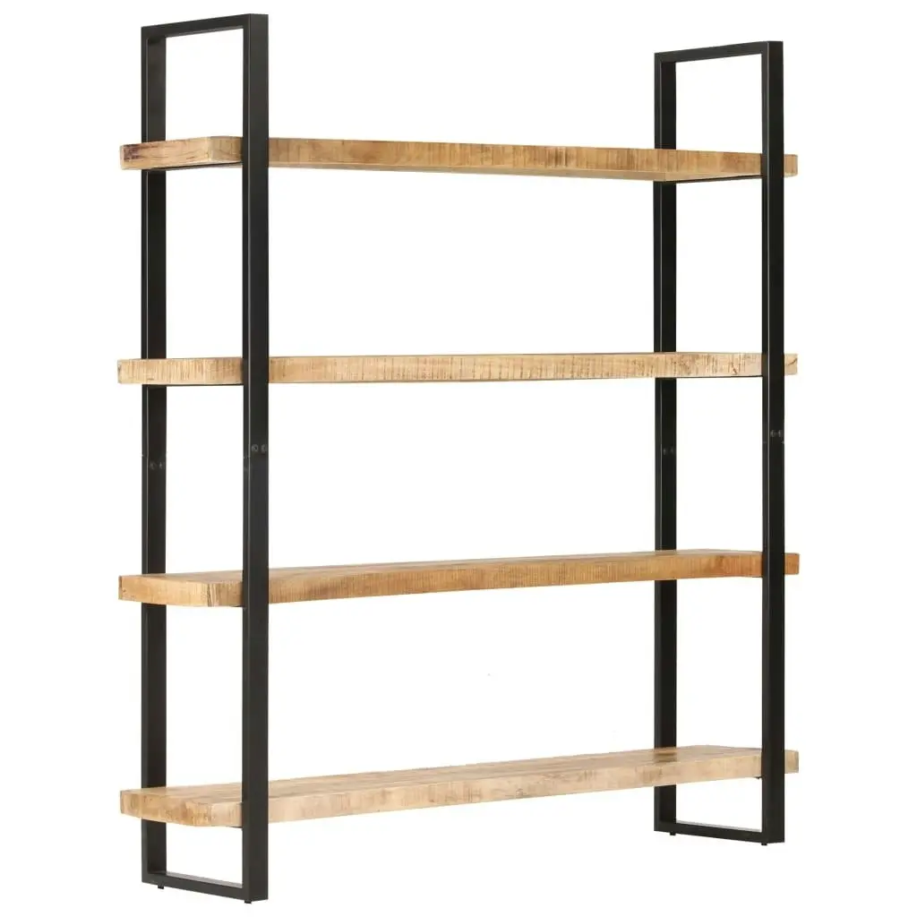 4-Tier Bookcase 160x40x180 cm Rough Mango Wood 321066