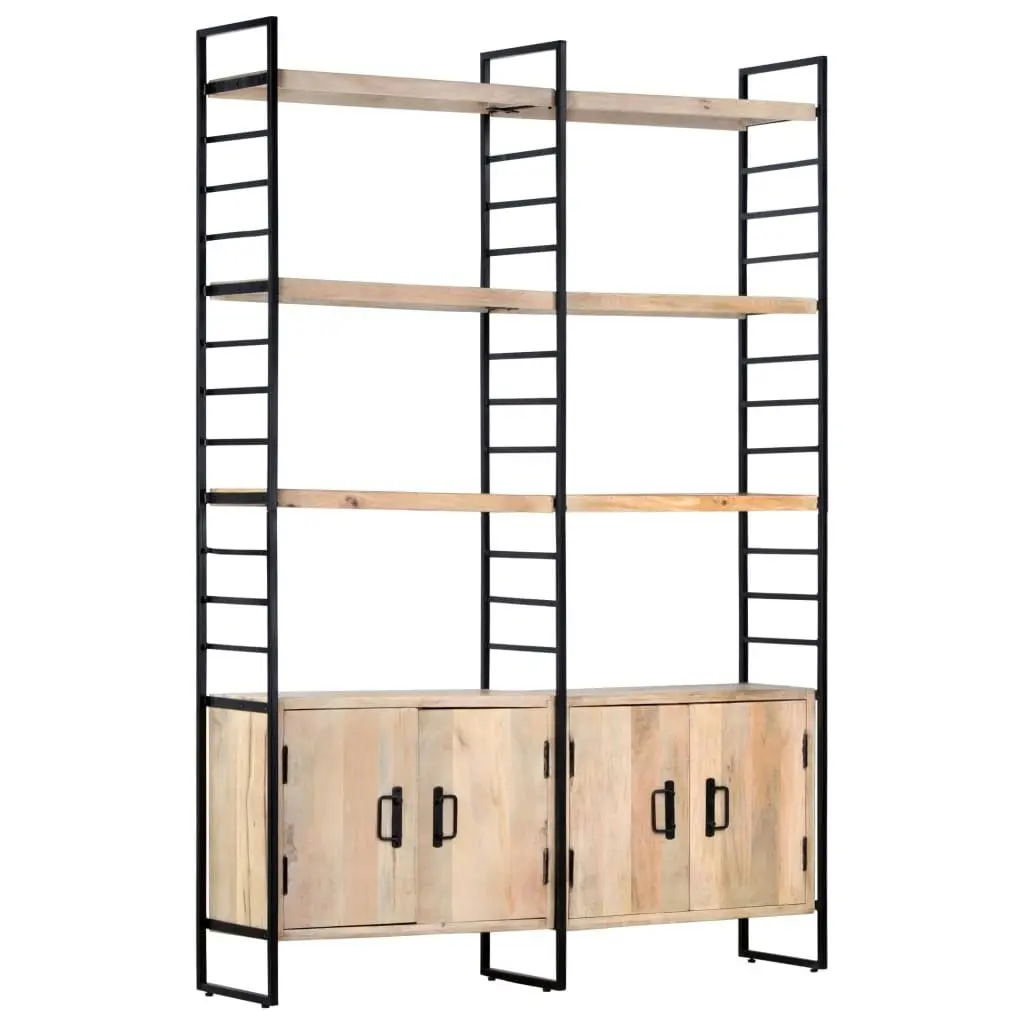 4-Tier Bookcase 124x30x180 cm Solid Mango Wood 284417